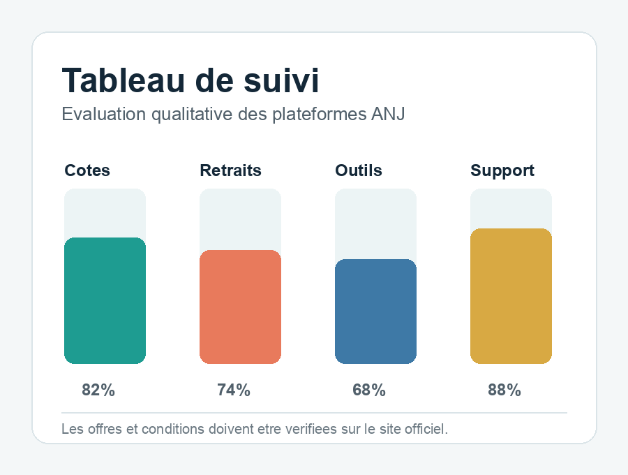 Illustration d'un tableau de comparaison des critères
